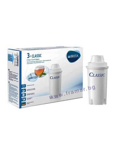 БРИТА ФИЛТЪР ЗА ВОДА КЛАСИК * 3