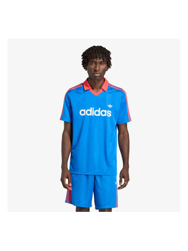 Джърси adidas Archive Collar Engineered Jersey Blue L