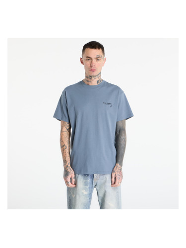 Тениска Carhartt WIP S/S Garble T-Shirt UNISEX Velvet Blue XS