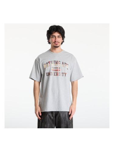 Тениска A BATHING APE Bape Check University College Logo Tee UNISEX Gray L