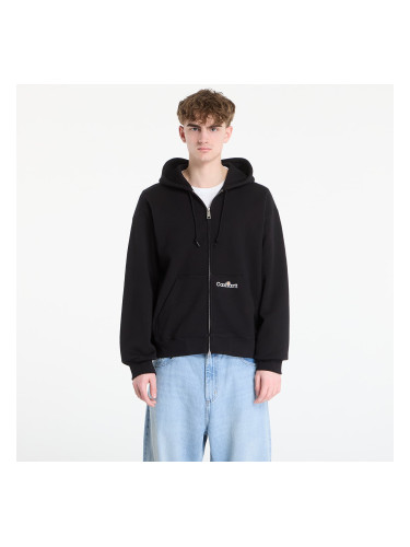 Суитшърт Carhartt WIP Hooded WIP Label Sweat Jacket UNISEX Black XS