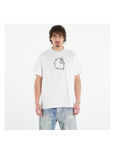 Тениска Carhartt WIP S/S Barbwire C T-Shirt UNISEX White M