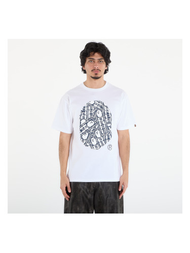 Тениска A BATHING APE Japanese Cloud Camo Label Tee UNISEX White L