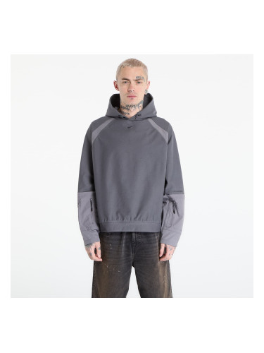Суитшърт Nike Tech Men's Dri-FIT Shori Knit Utility Hoodie Iron Grey/ Pencil Point/ Black L