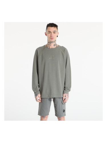 Суитшърт C.P. Company Heavy Piquet Pigment Dyed Mockneck Sweatshirt Gunmetal Grey L
