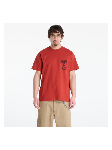 Тениска Carhartt WIP S/S Blocks T-Shirt UNISEX Oxide Red L