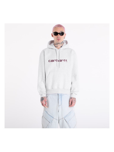 Суитшърт Carhartt WIP Hooded Carhartt Sweat UNISEX Ash Heather/ Cozy Purple L