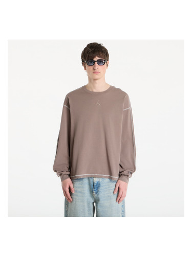 Тениска Jordan Flight Men's Heavyweight Long-Sleeve Top Olive Grey/ Sail/ Olive Grey S