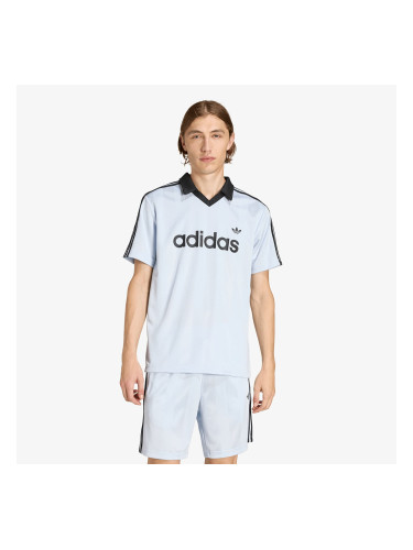 Джърси adidas Archive Collar Engineered Jersey Crystal Sky XXL