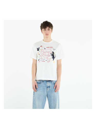 Тениска HUMAN MADE Embroidered T-Shirt UNISEX White L