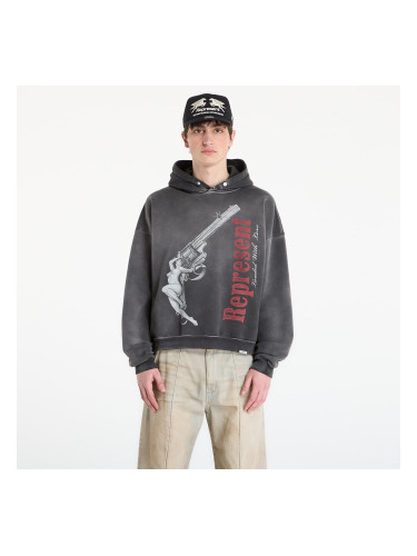Суитшърт REPRESENT Loaded With Love Hoodie UNISEX Stained Black L