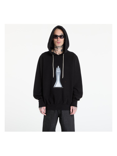 Суитшърт Rick Owens DRKSHDW Oversized Hoodie Black/ Milk S