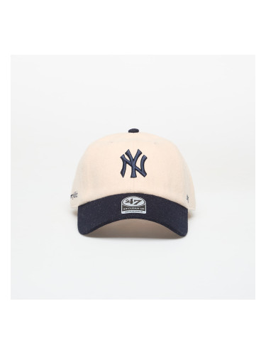 Шапка Sporty & Rich Yankees Serif Wool Hat Ecru/ Dark Navy Universal