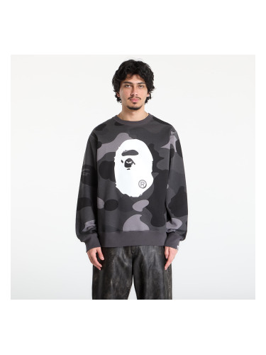 Суитшърт A BATHING APE Mega Color Camo Big Ape Head Crewneck Sweatshirt UNISEX Black L