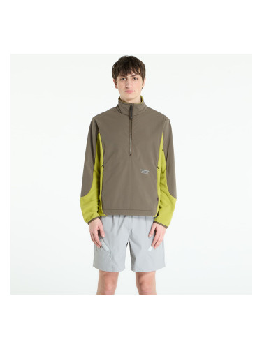 Суитшърт Pas Normal Studios Off-Race Light Fleece Half-Zip Moss Green XL