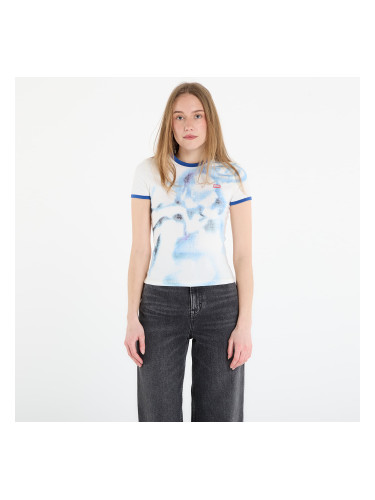 Тениска DIESEL T-Uncuties-Long-S1 T-Shirt Off White L