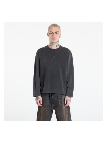 Тениска Filling Pieces Longsleeve Boxy Embroidered Vintage Black M