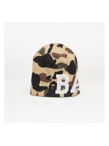 Шапка A BATHING APE 1St Camo Knit Cap Yellow Universal