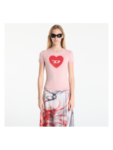 Тениска Diesel T-Uncuties-Long-S5 T-Shirt Pale Mauve L