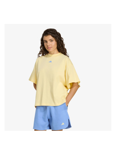 Тениска adidas 3-Stripes Studio T-Shirt Almost Yellow L