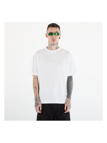 Тениска C.P. Company 30/1 Jersey Short Sleeve Logo T-Shir Off White L