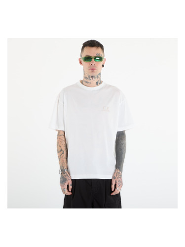 Тениска C.P. Company 30/1 Jersey Short Sleeve Logo T-Shir Off White XL