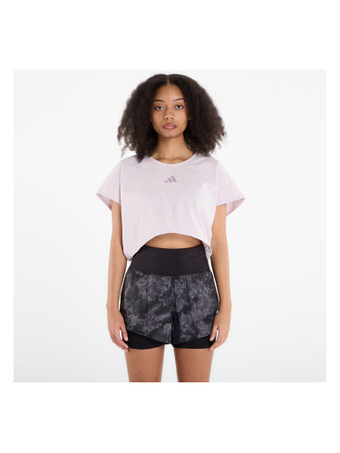 Тениска adidas Primelift Workout Cropped Boxy 3-Stripes Tank Ice Purple L