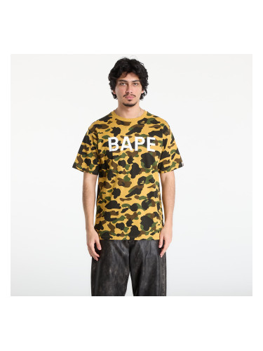 Тениска A BATHING APE 1St Camo Bape Rhinestone Tee UNISEX Yellow L