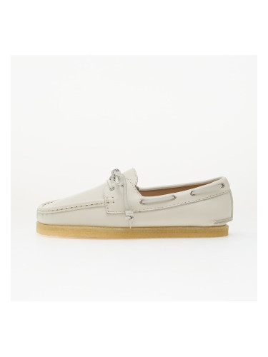 Сникърси Clarks Originals Godney Boat. White Grain Lea EUR 38