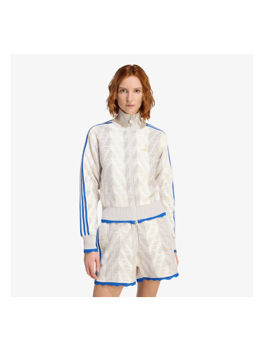 Суитшърт adidas Firebird Tracktop Off White/ Chalk Pearl L