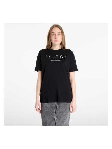 Тениска Off-White Kiss Quote Reg Tee Black M