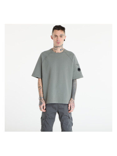 Тениска C.P. Company Light Fleece Short Sleeve Sweatshirt Gunmetal Grey S