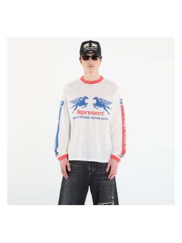 Тениска REPRESENT Mesh Pegasus Long Sleeve T-Shirt UNISEX Flat White M