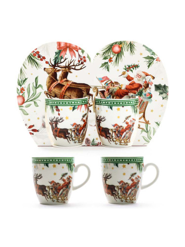 СЕТ КОЛЕДНИ ЧАШИ 2 БР. 80МЛ