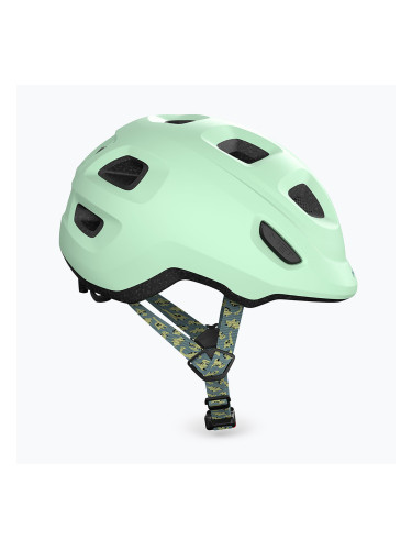 Детска велосипедна каска MET Hooray dusted green matt