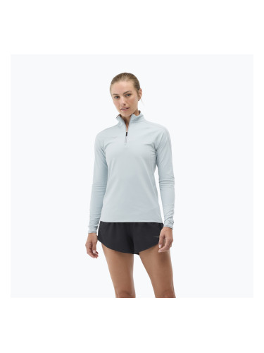 Дамски суитшърт за бягане HOKA GlideTech Quarter Zip mineral blue