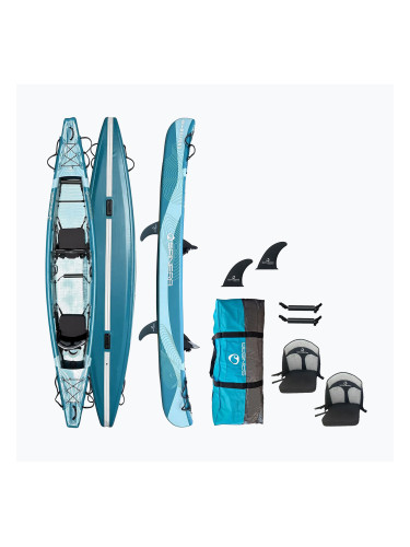 SPINERA Molveno 430 teal/white/grey Надуваем каяк за 2 лица