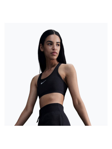 Сутиен за тренировка Nike Swoosh Medium Support black/white