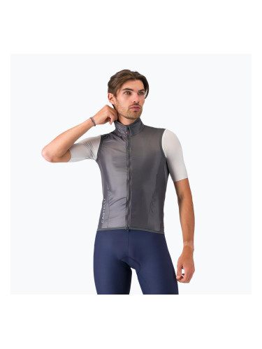 Мъжка велосипедна жилетка Castelli Aria Shell 2 dark gray