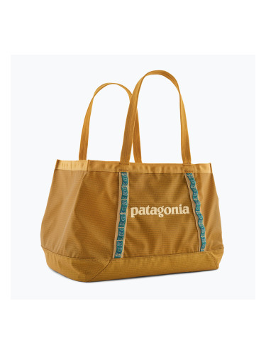 Патагония Black Hole Tote 25 л златна чанта с риба пуфер