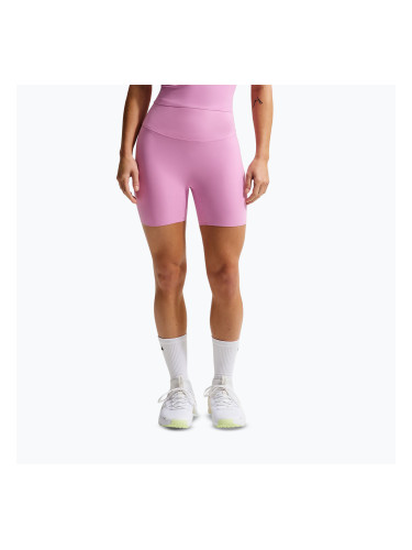Дамски къси панталони/шорти Nike Zenvy High Waisted Biker 5" light magenta/white