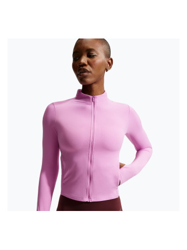 Дамски суитшърт за тренировка Nike Zenvy Dri-Fit Full Zip light magenta/white