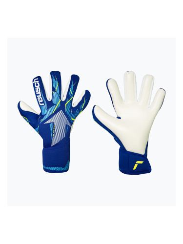 Детски вратарски ръкавици Reusch Fastgrip Advance Junior sharp blue/white