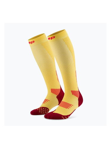 CEP Run Tall 5.0 мъжки чорапи за компресия marigold/burgundy