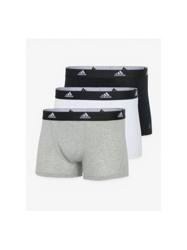 ADIDAS 3-Packs Active Flex Cotton Trunk Boxer Black/Beige/White