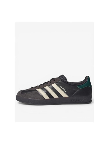 ADIDAS Gazelle Indoor Leather Shoes Black/Brown 