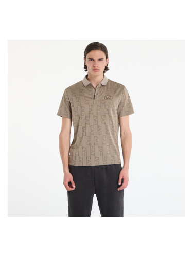 Тениска EA7 Emporio Armani Golf Pro Polo Shirt Fancy Roasted Cashew Logo L