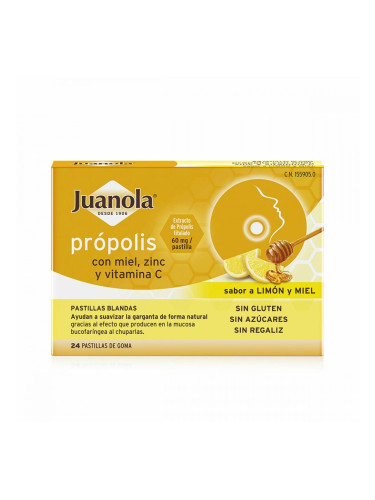 Желирани бонбони Juanola Propolis Лимон Мед 24 броя