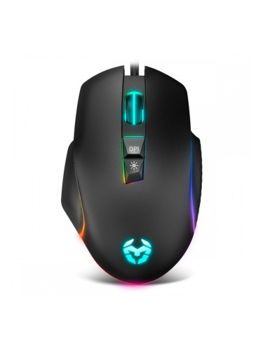 LED мишка за игра Krom NXKROMKEOS Черен 6400 dpi