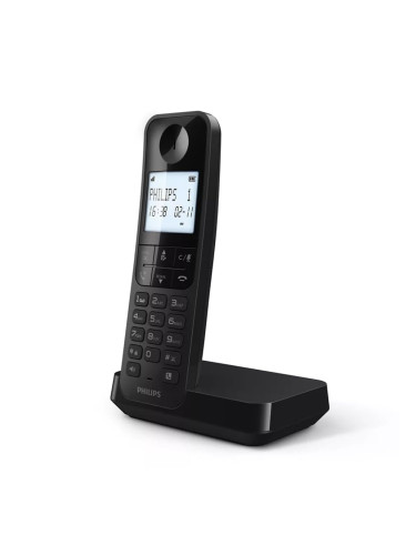 Безжичен телефон Philips D2701B Черен